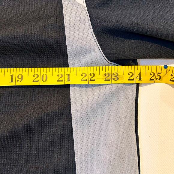 LINKS Golf Polo Black Gray and White 3 Button Preppy Polo Athletic Men's XL - Picture 5 of 6